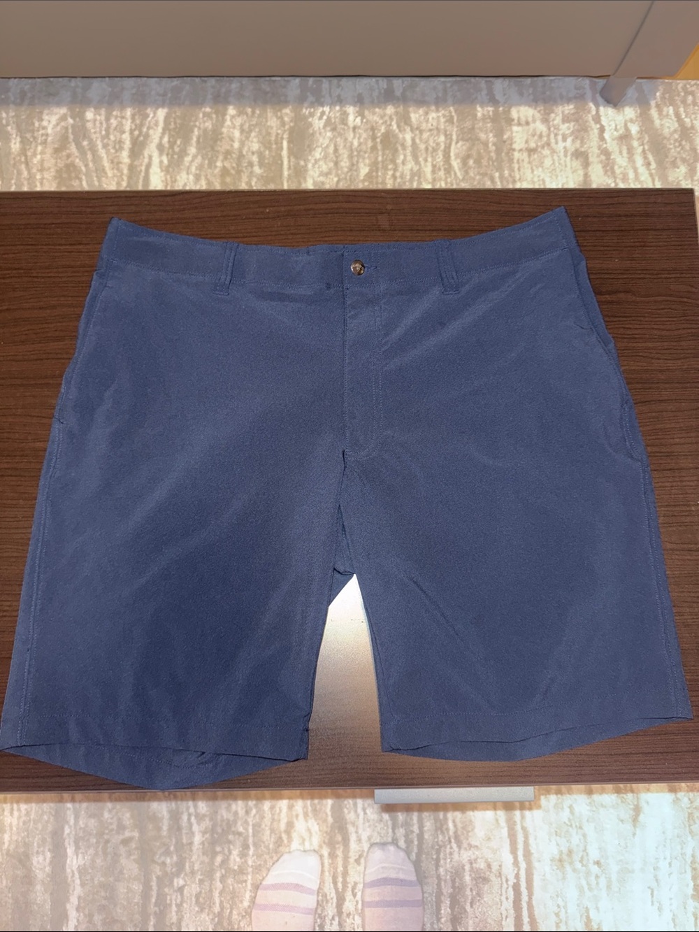 Callaway Navy Flat-Front Golf Shorts